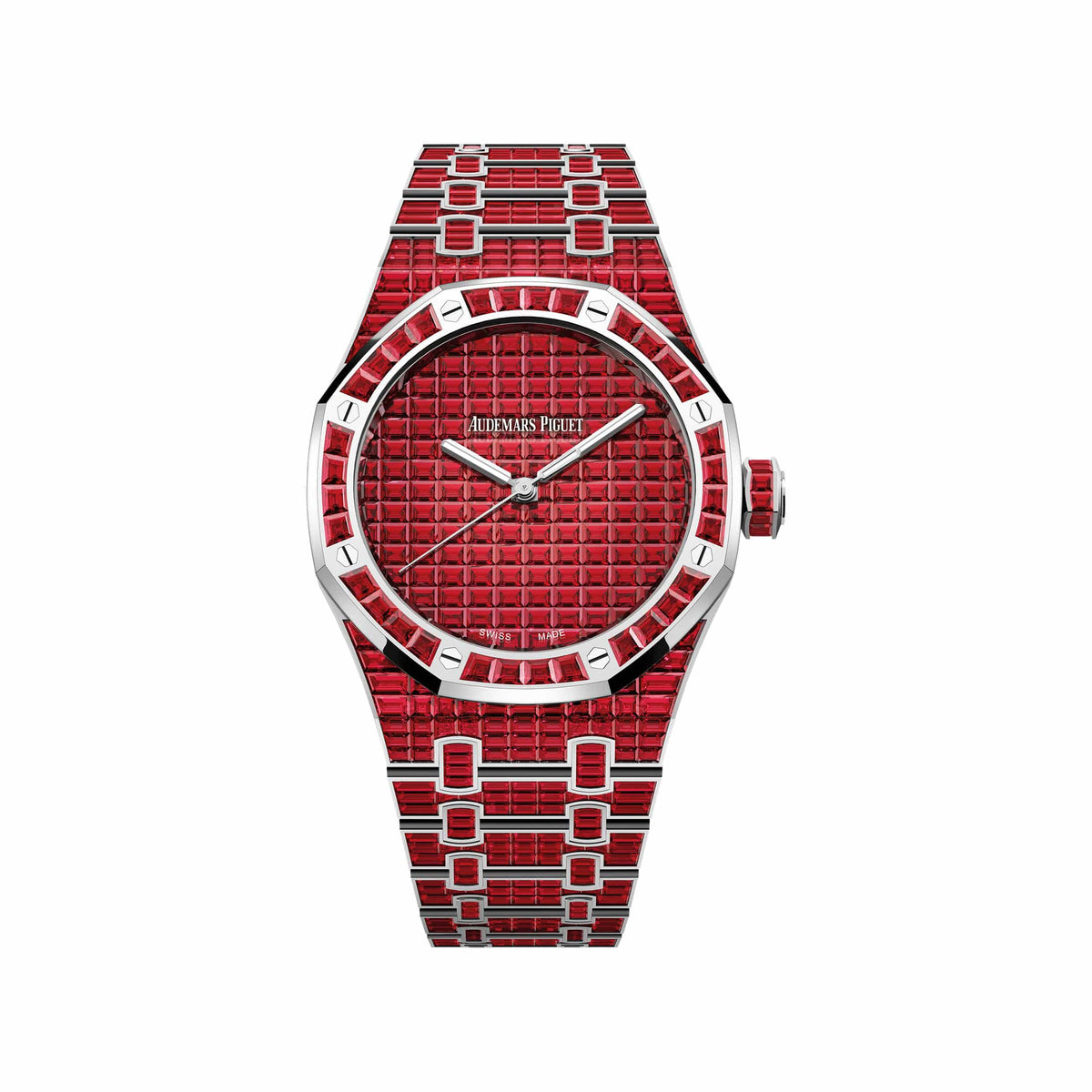 Audemars Piguet Royal Oak 15514BC.RR.1284BC.01 Ruby '50th Anniversary' White Gold Ruby Red Dial