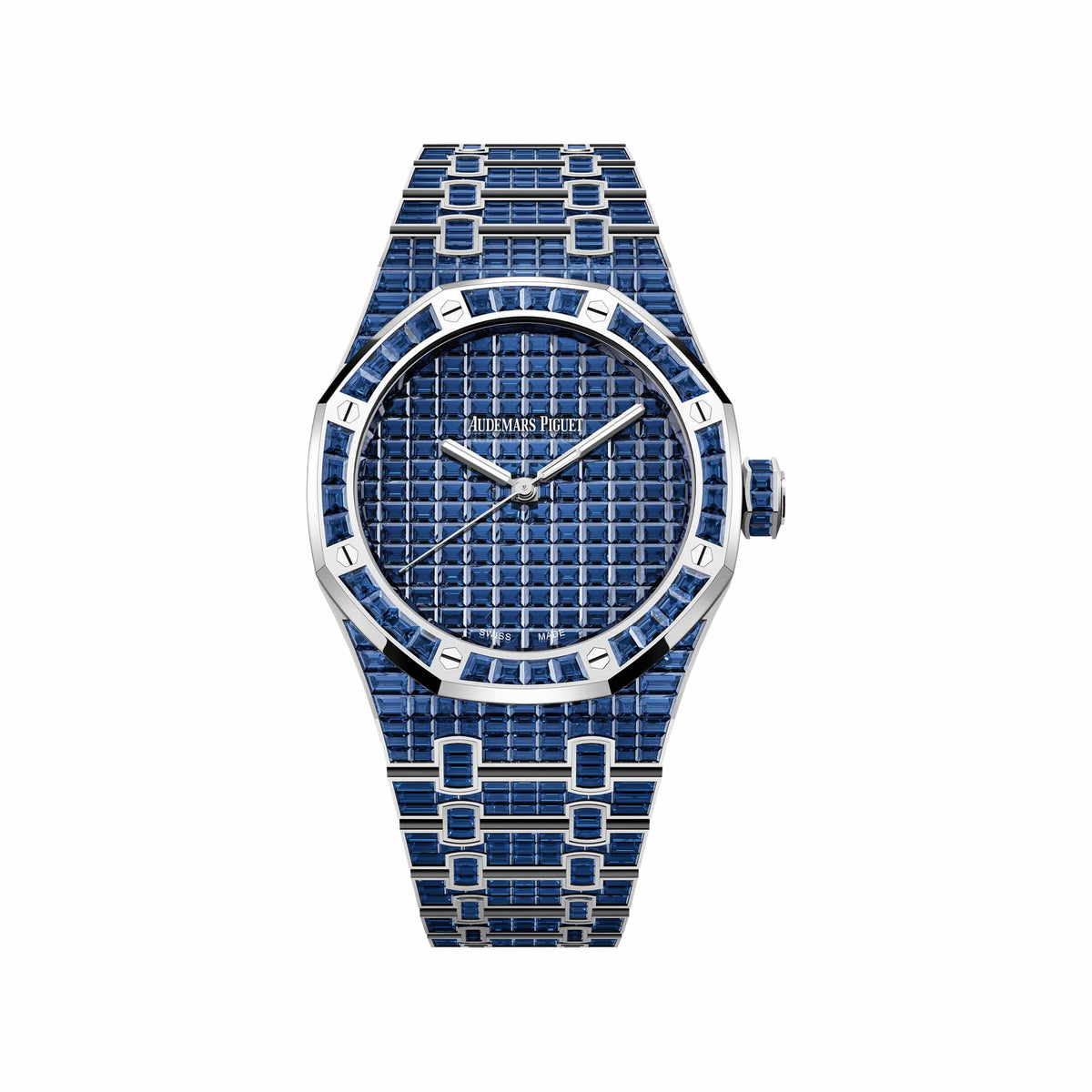 Audemars Piguet Royal Oak 15514BC.SS.1284BC.01 Blue Sapphire '50th Anniversary' White Gold Sapphire Blue Dial