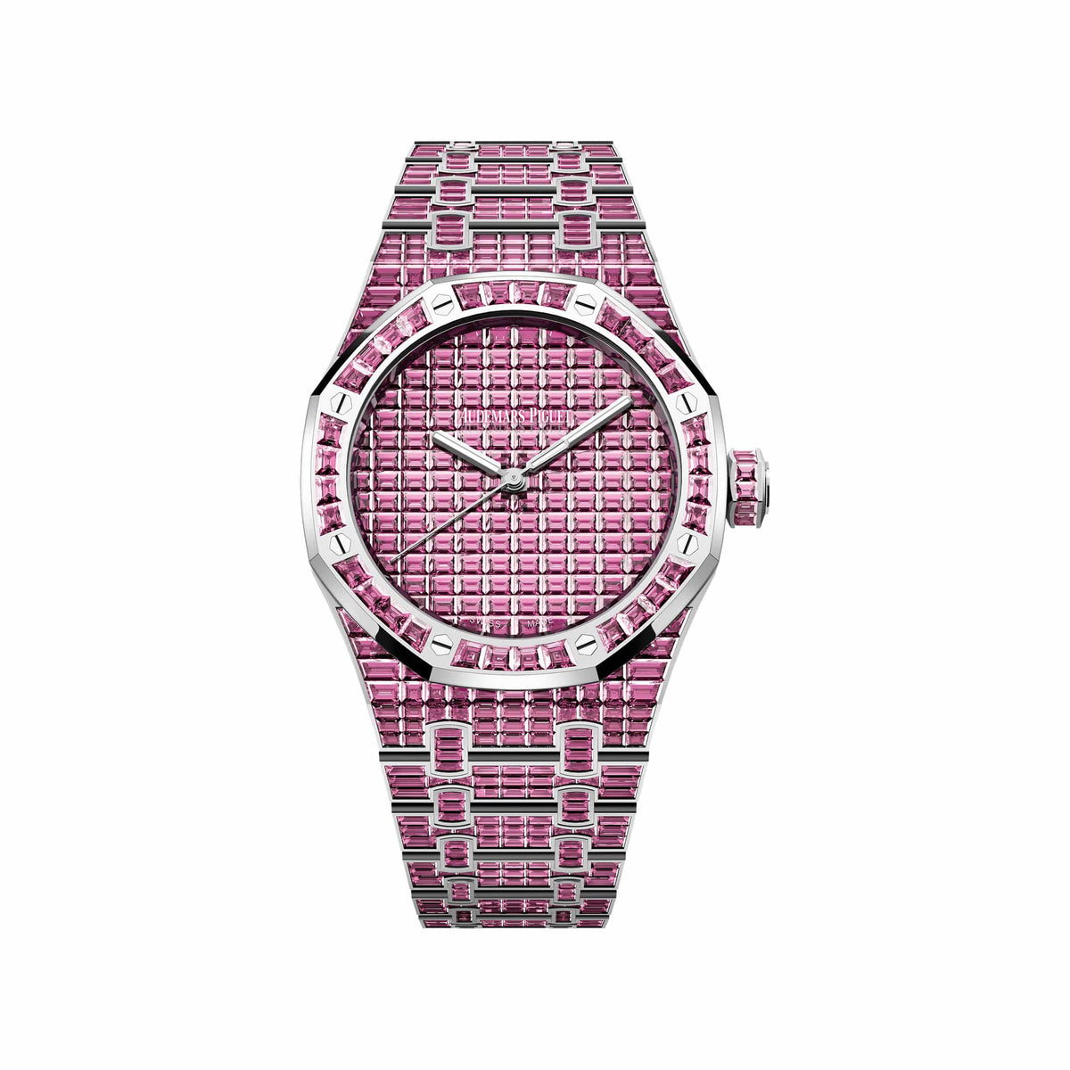 Audemars Piguet Royal Oak 15514BC.TM.1284BC.01 Pink Tourmaline '50th Anniversary' White Gold Tourmaline Pink Dial