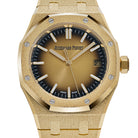 Audemars Piguet Royal Oak 15550BA.GG.1356BA.01 Frosted Yellow Gold Smoked Yellow Dial