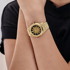 Audemars Piguet Royal Oak 15550BA.GG.1356BA.01 Frosted Yellow Gold Smoked Yellow Dial