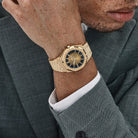 Audemars Piguet Royal Oak 15550BA.GG.1356BA.01 Frosted Yellow Gold Smoked Yellow Dial