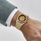 Audemars Piguet Royal Oak 15550BA.GG.1356BA.01 Frosted Yellow Gold Smoked Yellow Dial