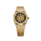 Audemars Piguet Royal Oak 15550BA.GG.1356BA.01 Frosted Yellow Gold Smoked Yellow Dial