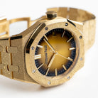 Audemars Piguet Royal Oak 15550BA.GG.1356BA.01 Frosted Yellow Gold Smoked Yellow Dial