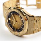 Audemars Piguet Royal Oak 15550BA.GG.1356BA.01 Frosted Yellow Gold Smoked Yellow Dial