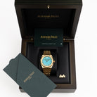 Audemars Piguet Royal Oak 15550BA.OO.1356BA.01 Yellow Gold Turquoise Stone Dial (2023)