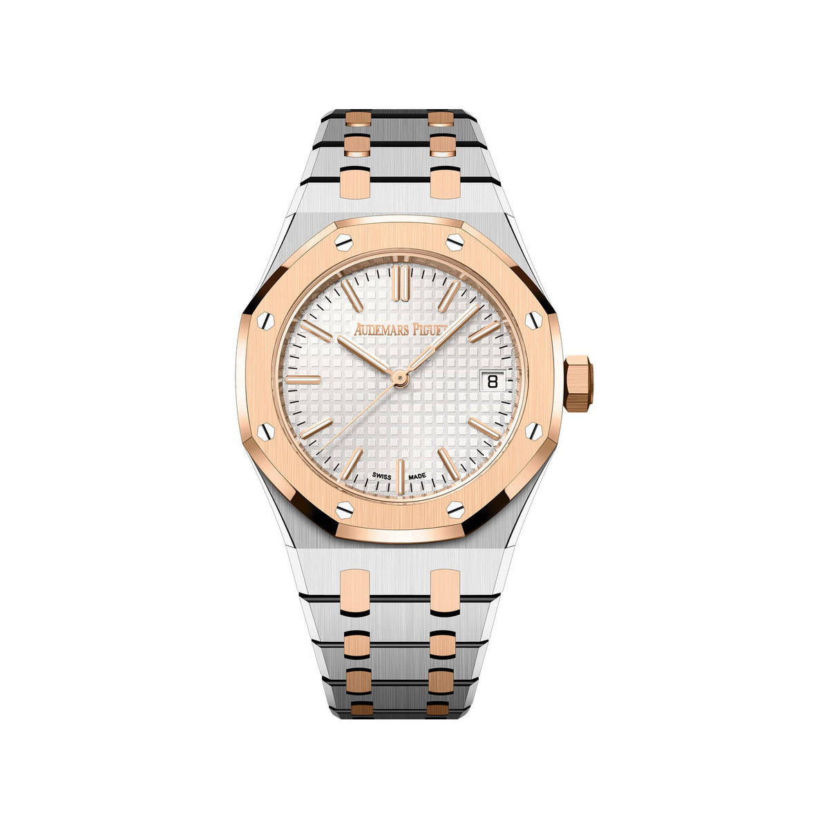 Audemars Piguet Royal Oak 15550SR.OO.1356SR.02 'Ladies' Rose Gold Stainless Steel Silver Dial (2026)
