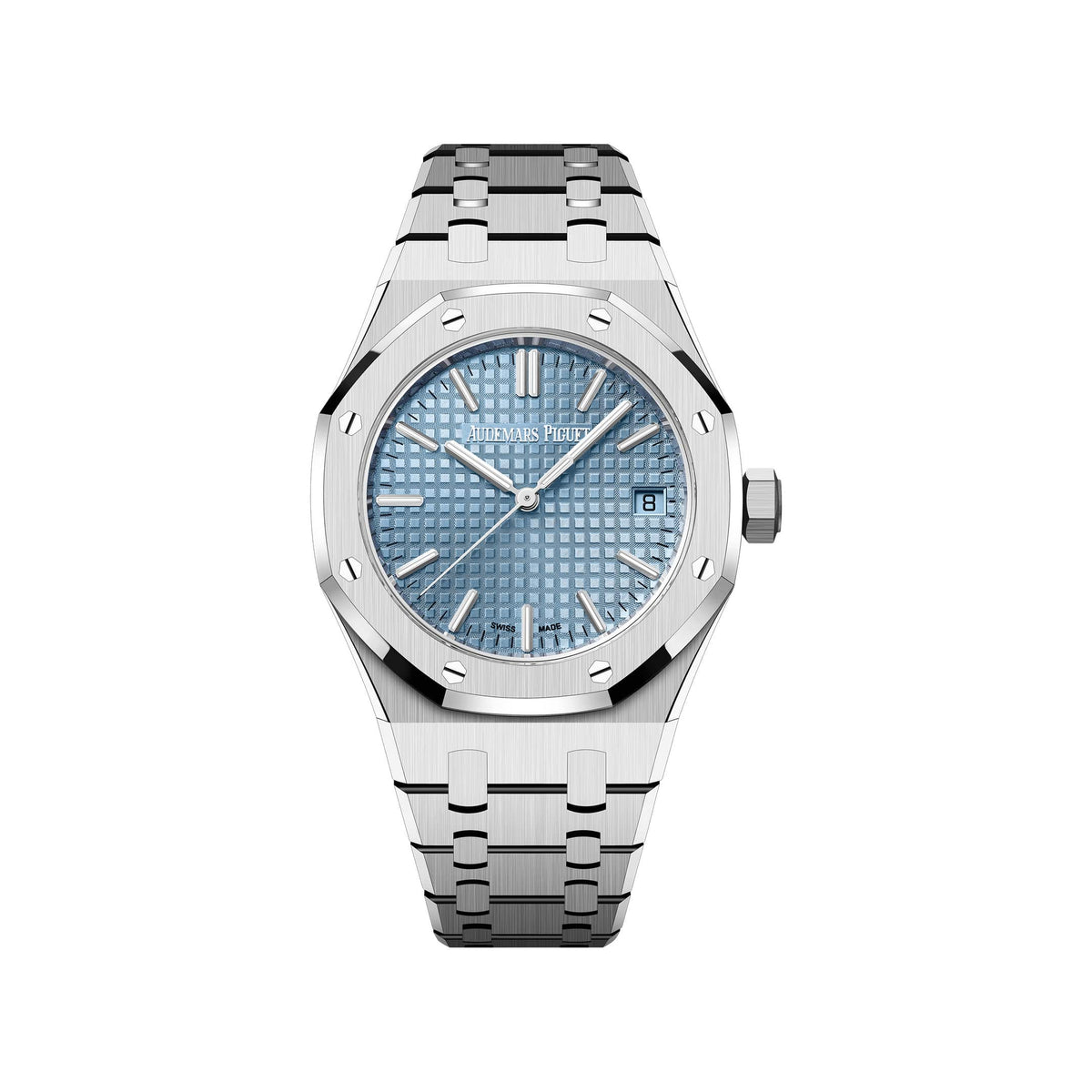 Audemars Piguet Royal Oak 15550ST.OO.1356ST.04 'Ladies' '50th Anniversary' Stainless Steel Light Blue Dial