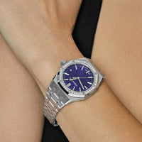 Thumbnail for Audemars Piguet Royal Oak 15551BC.ZZ.1356BC.02 White Gold Purple Dial Diamond Bezel Special Edition (2023)