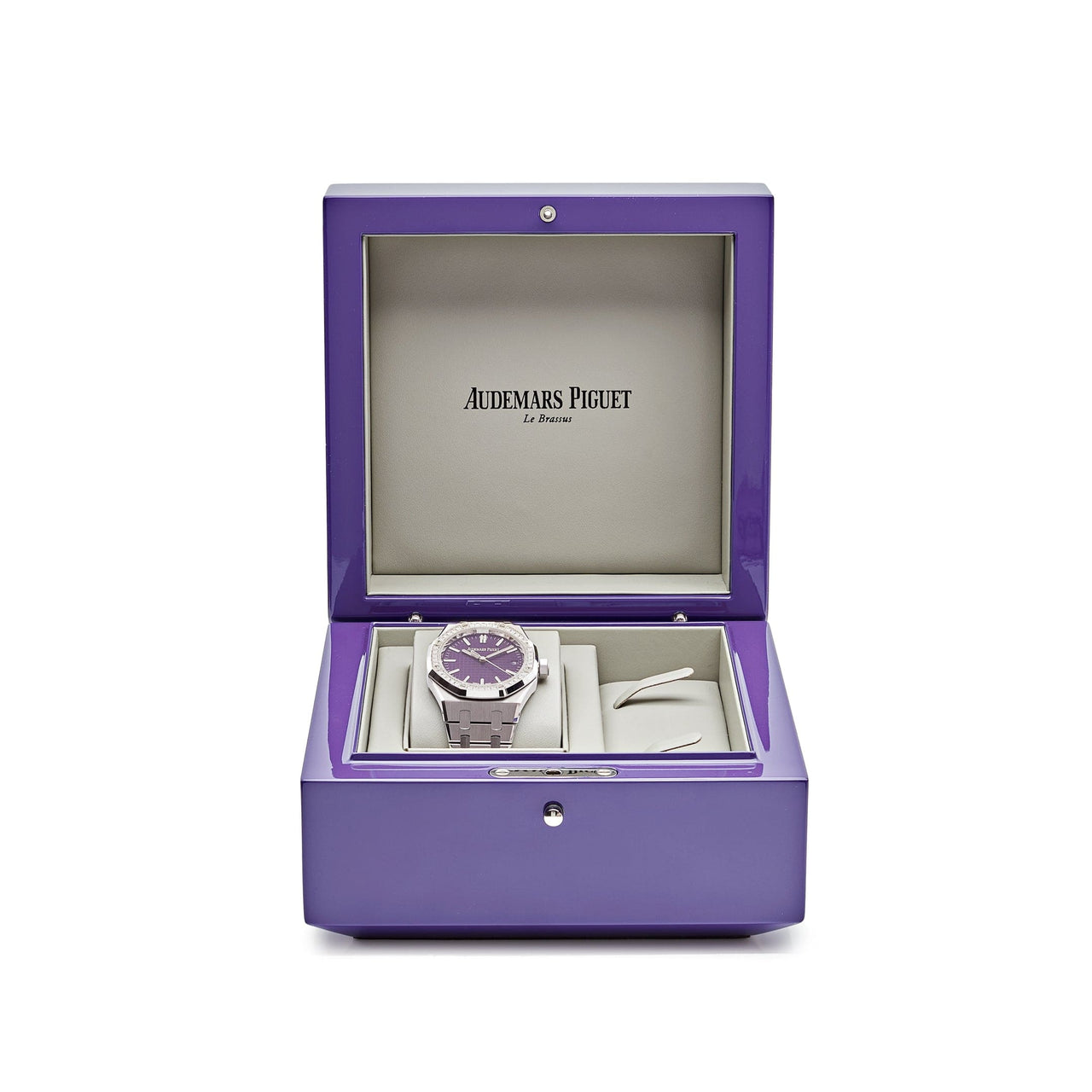 Audemars Piguet Royal Oak 15551BC.ZZ.1356BC.02 White Gold Purple Dial Diamond Bezel Special Edition (2023)