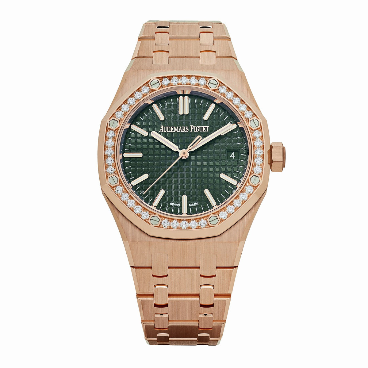 Audemars Piguet Royal Oak 15551OR.ZZ.1356OR.06  Selfwinding Rose Gold Khaki Green Dial (2026)