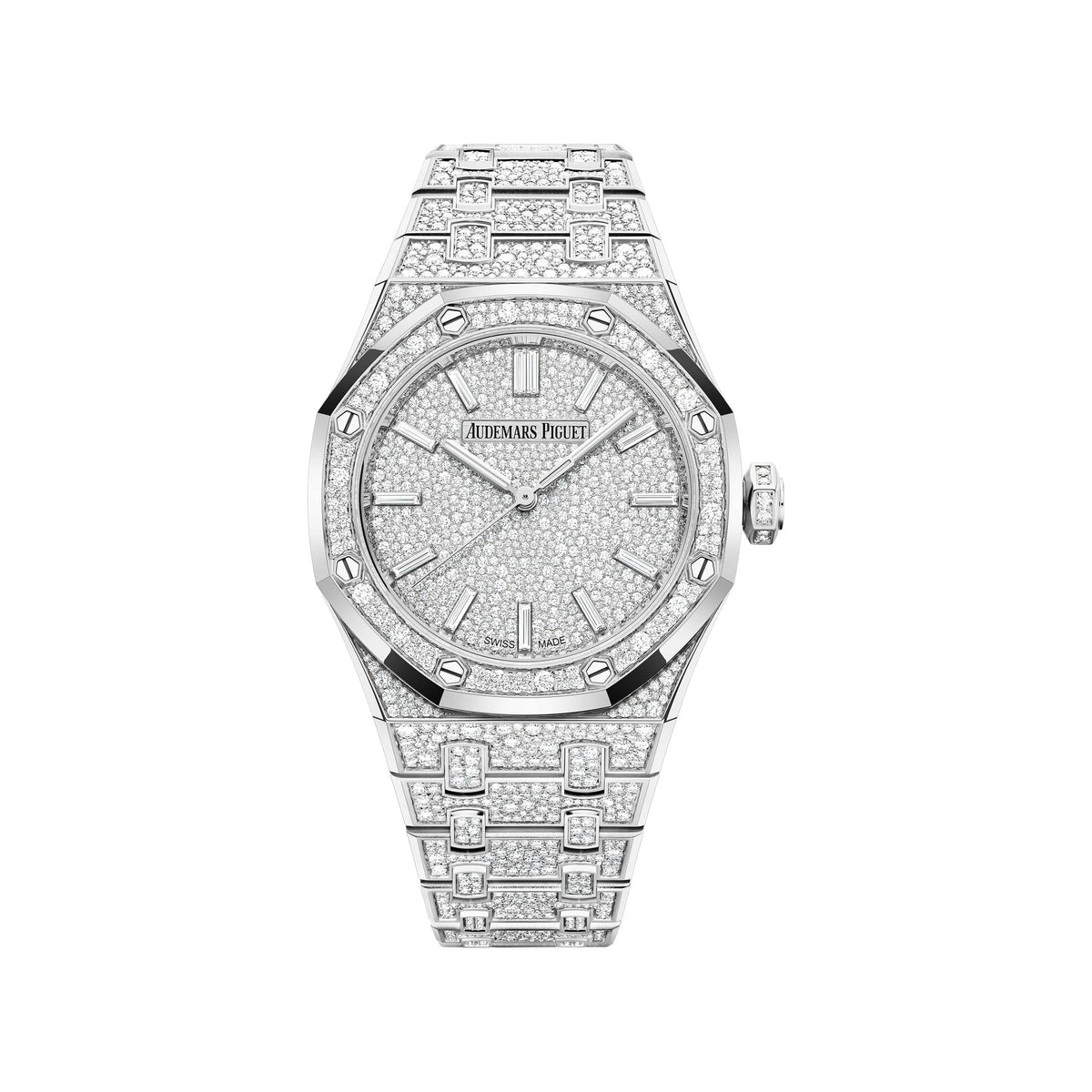Audemars Piguet Royal Oak 15552BC.ZZ.1358BC.01 'Ladies' White Gold White Diamond Dial Diamond Bezel (2026)