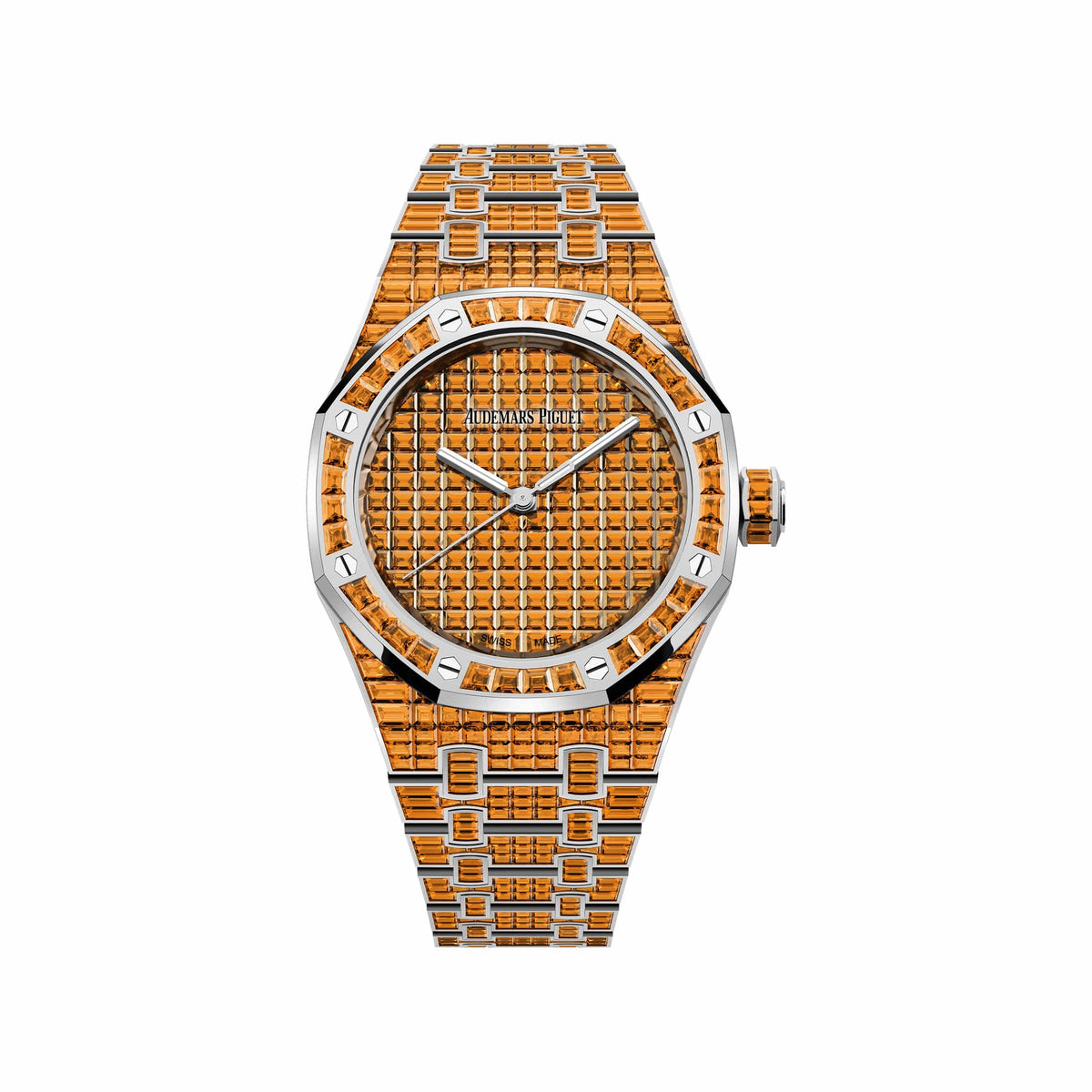 Audemars Piguet Royal Oak 15554BC.SE.1274BC.01 'Ladies' Orange Spessartite '50th Anniversary' White Gold Spessartite Orange Dial