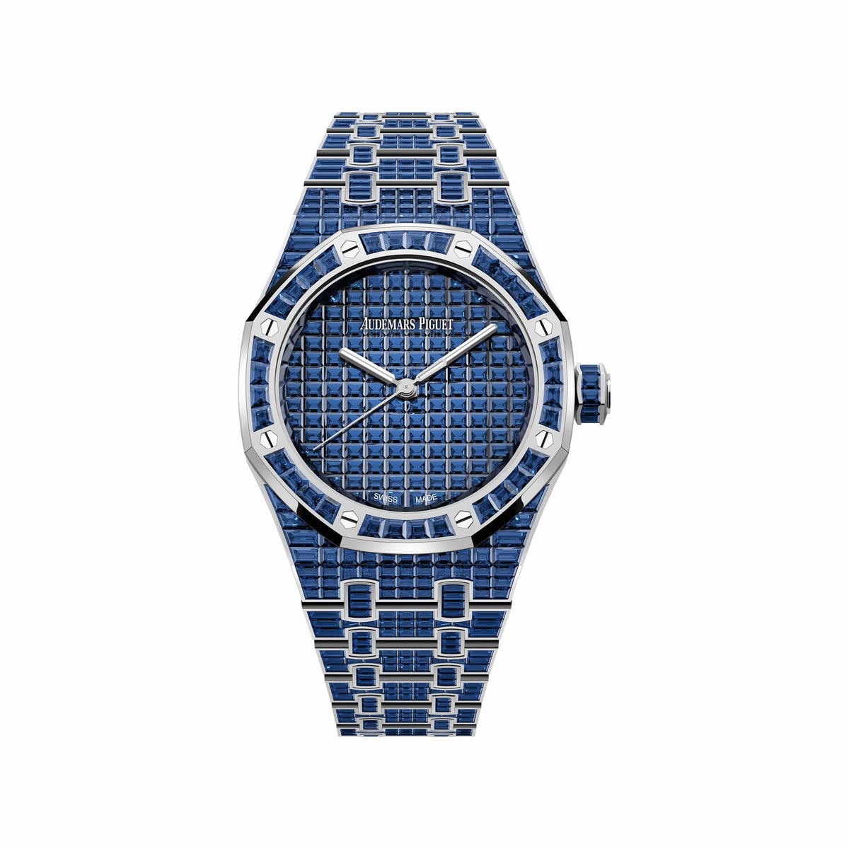 Audemars Piguet Royal Oak 15554BC.SS.1274BC.01 'Ladies' Blue Sapphire '50th Anniversary' White Gold Sapphire Blue Dial