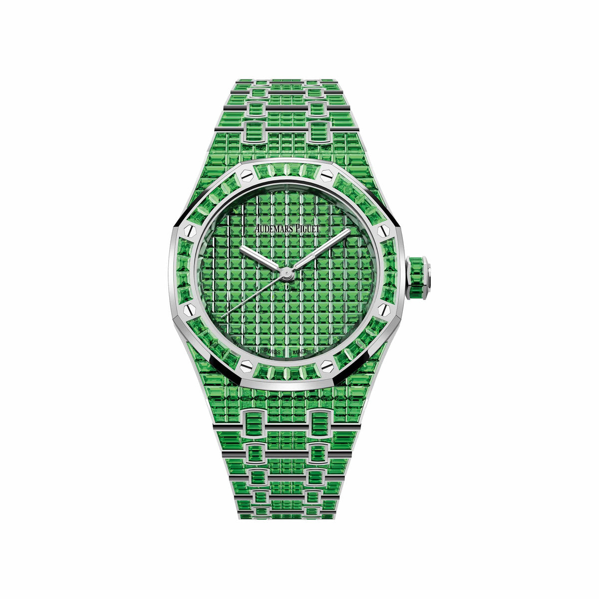 Audemars Piguet Royal Oak 15554BC.TV.1274BC.01 'Ladies' Tsavorite '50th Anniversary' White Gold Tsavorite Green Dial