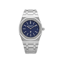 Thumbnail for Audemars Piguet Royal Oak 16202BC.OO.1240BC.02 'Jumbo' Extra-Thin White Gold Grainy Blue Dial (2024)