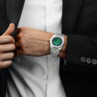 Audemars Piguet Royal Oak 16202PT.OO.1240PT.01 'Jumbo' Extra-Thin Green Dial