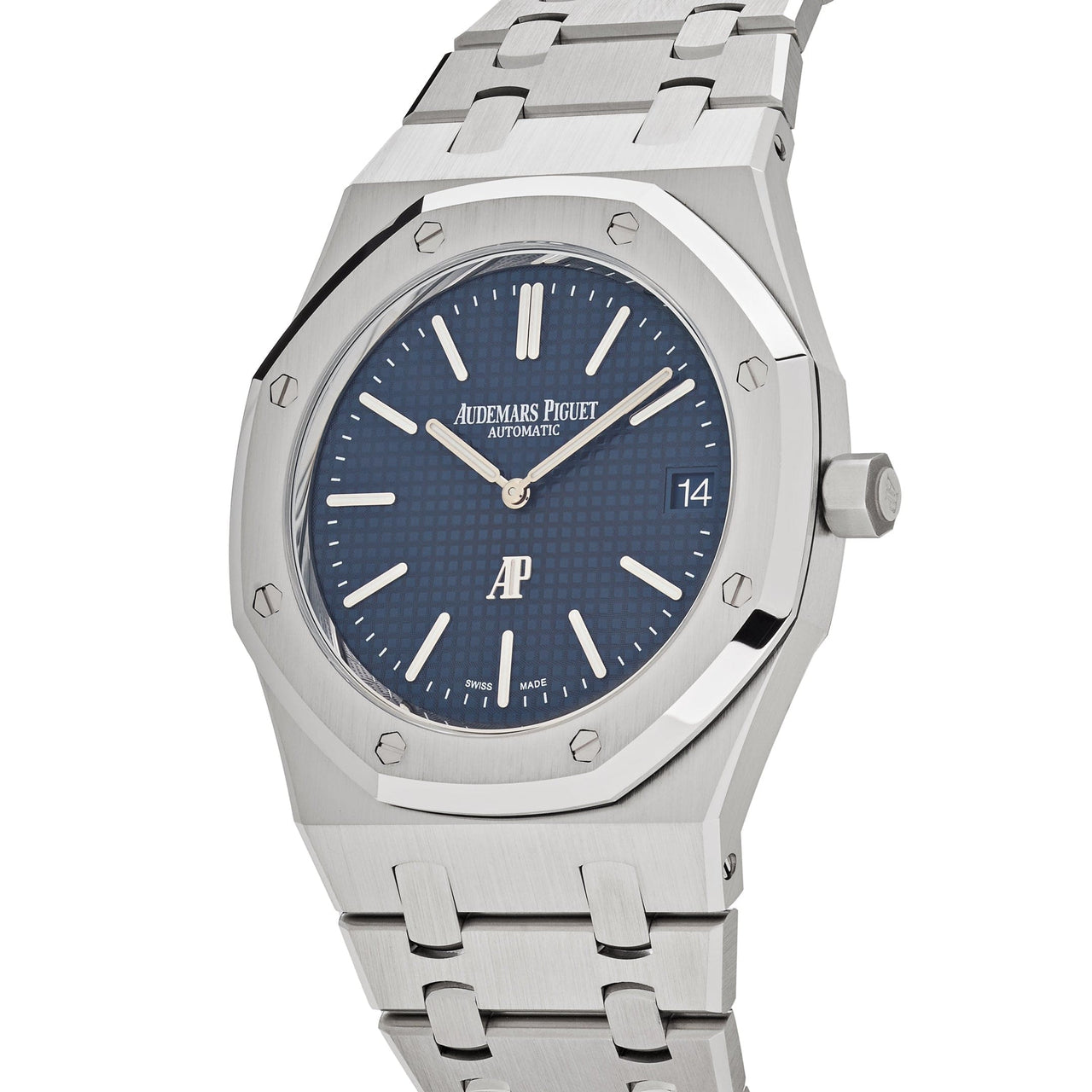 Audemars Piguet Royal Oak 16202ST.OO.1240ST.01 'Jumbo' Extra-Thin 50th Anniversary Steel Blue Dial