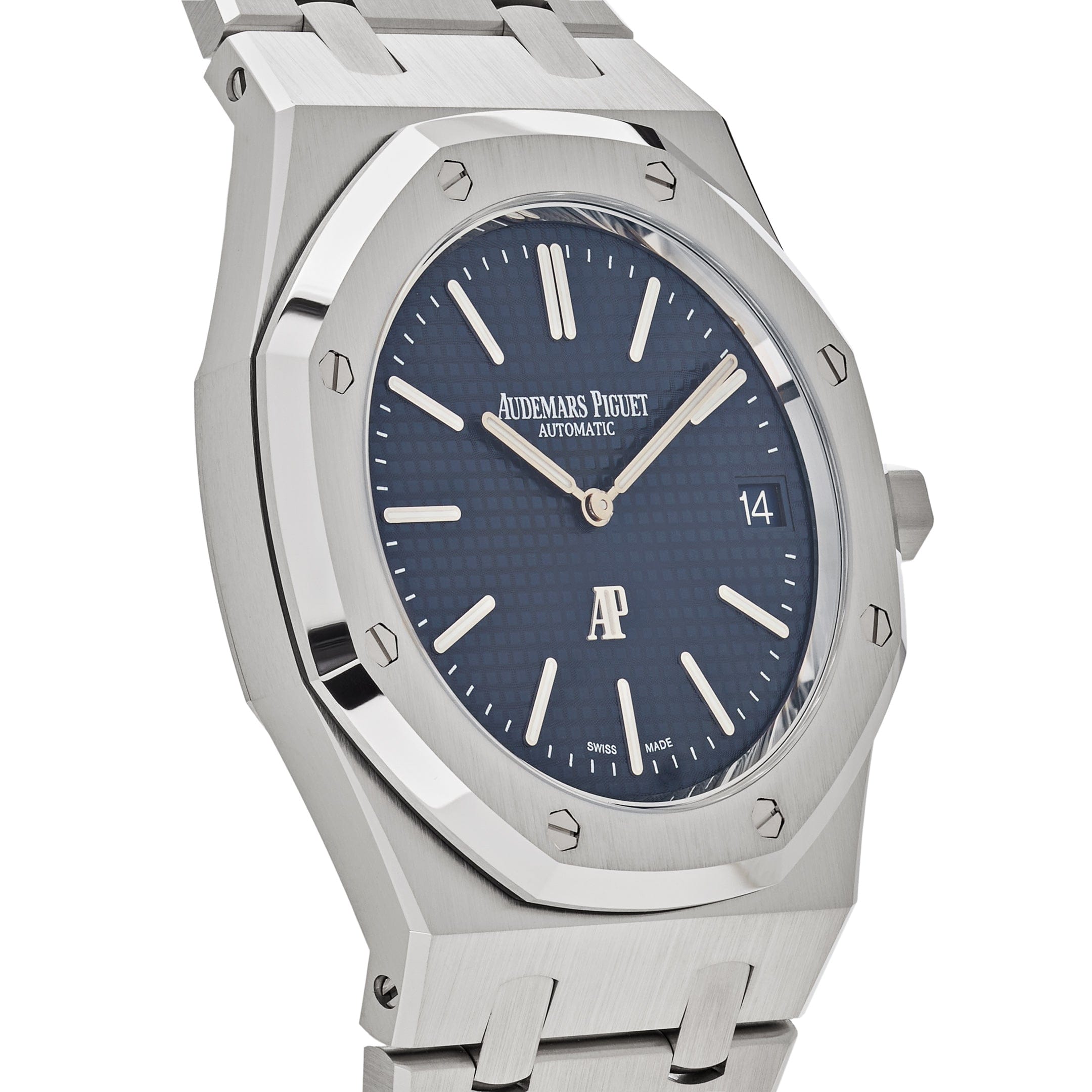 Audemars Piguet Royal Oak 16202ST.OO.1240ST.01 'Jumbo' Extra-Thin 50th Anniversary Steel Blue Dial