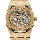 Audemars Piguet Royal Oak 16204BA.OO.1240BA.01 Jumbo Extra-Thin Yellow Gold Openworked