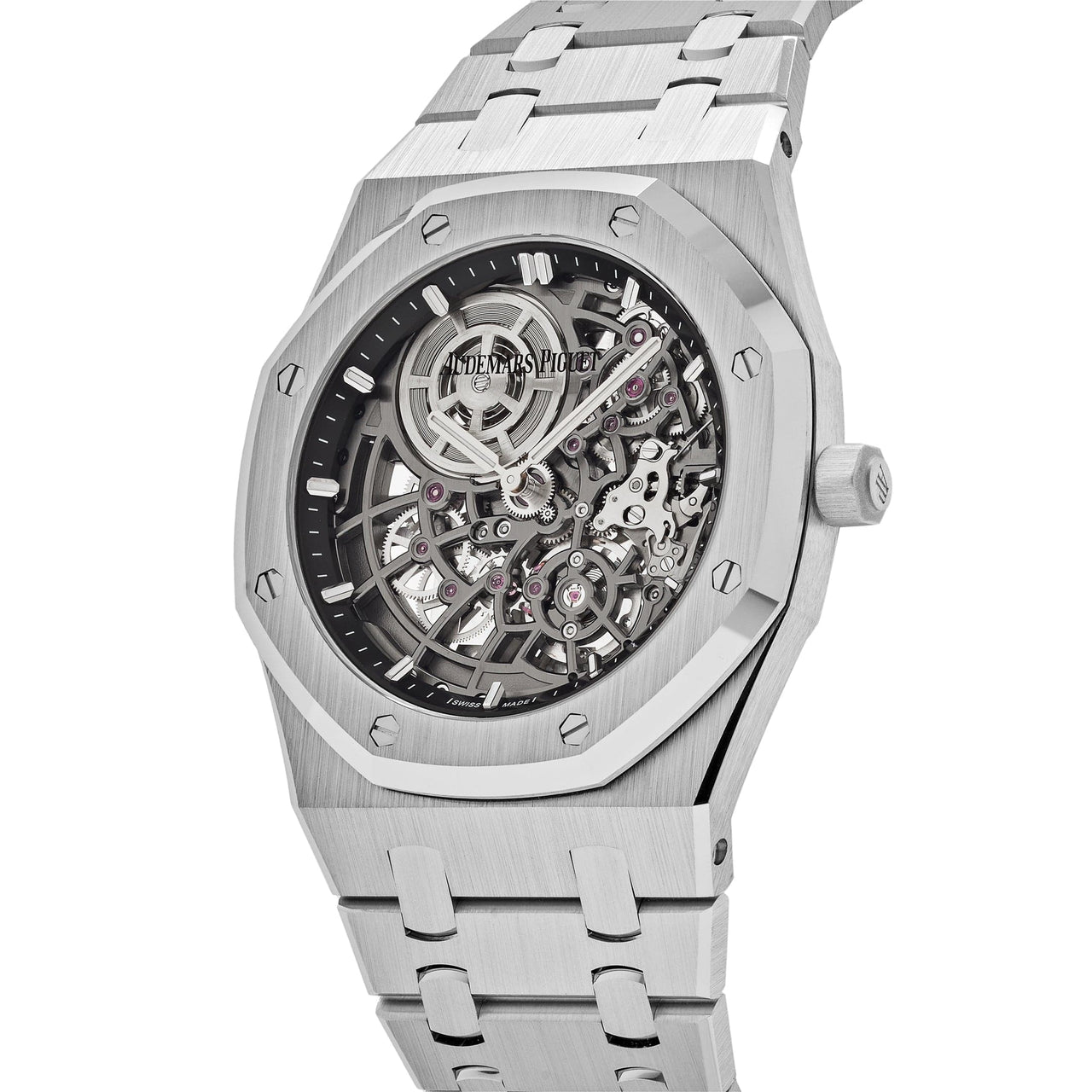 Audemars Piguet Royal Oak 16204BC.OO.1240BC.01 'Jumbo' Extra-Thin Openworked White Gold