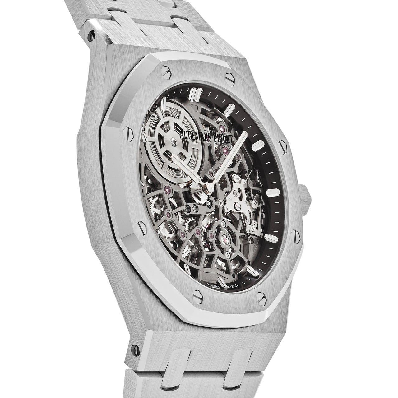 Audemars Piguet Royal Oak 16204BC.OO.1240BC.01 'Jumbo' Extra-Thin Openworked White Gold