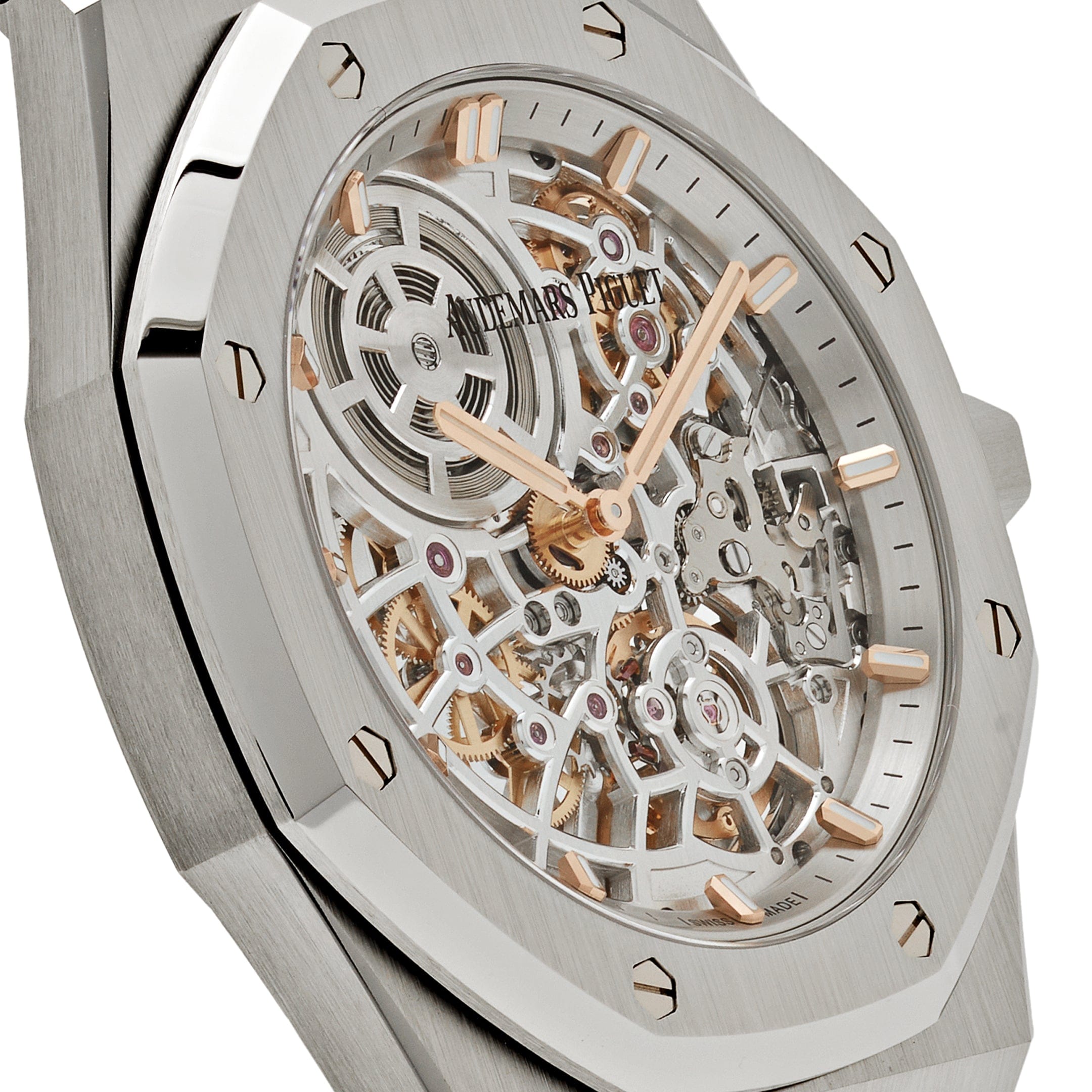 Audemars Piguet Royal Oak 16204ST.OO.1240ST.01 'Jumbo Extra-Thin' 50th Anniversary Stainless Steel Openworked