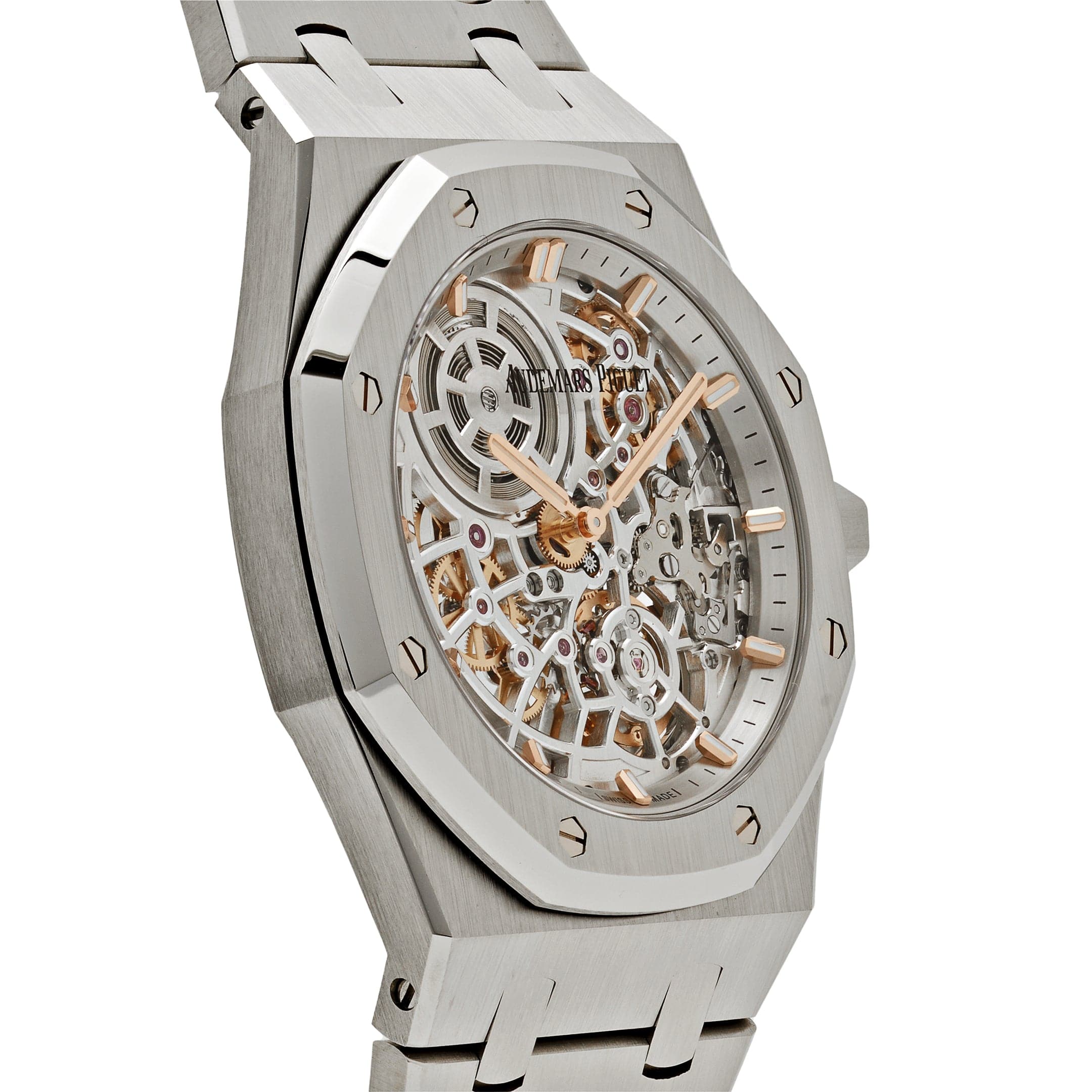 Audemars Piguet Royal Oak 16204ST.OO.1240ST.01 'Jumbo Extra-Thin' 50th Anniversary Stainless Steel Openworked