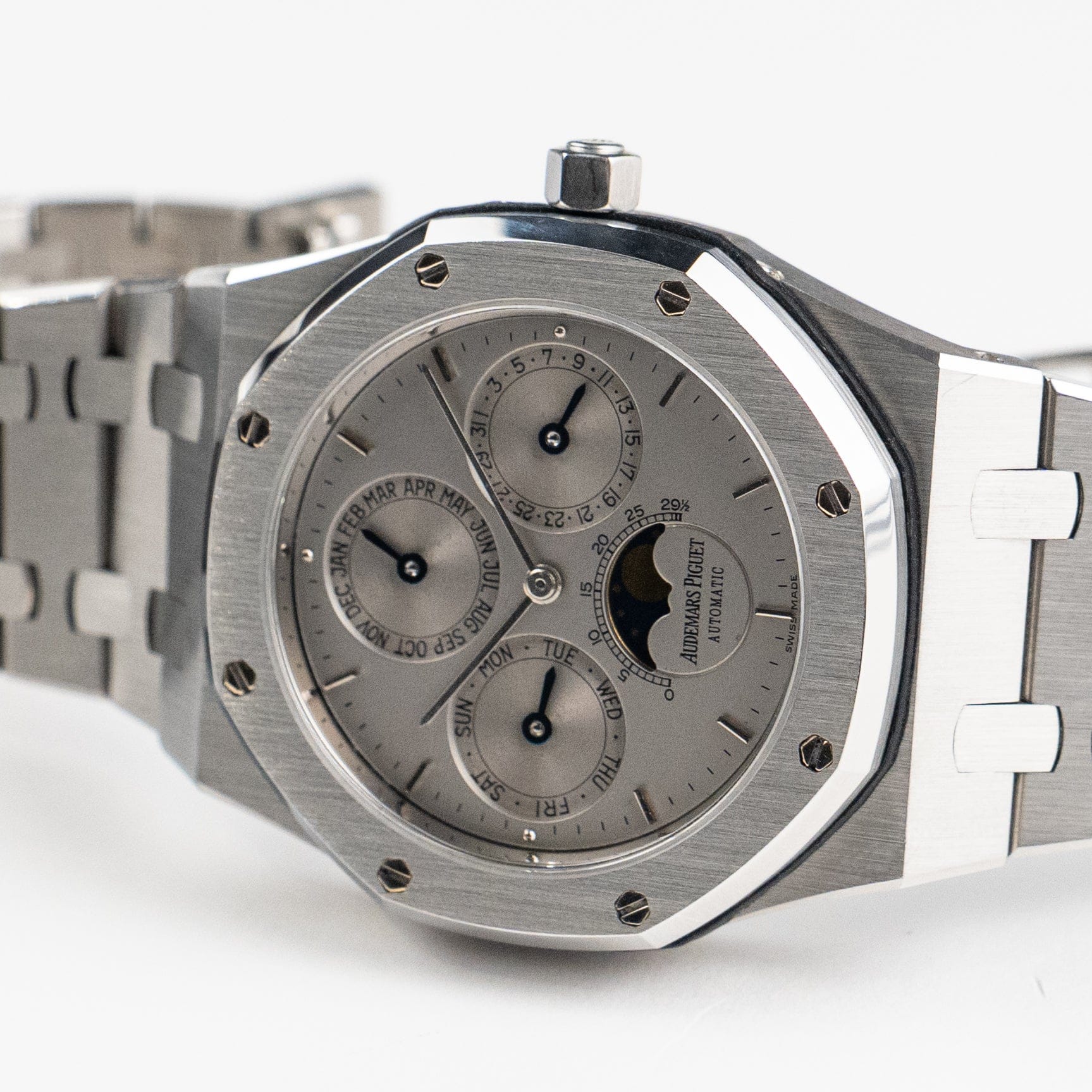 Audemars Piguet Royal Oak 25654ST.OO.0944ST.01 Perpetual Calendar Stainless Steel Silver Dial