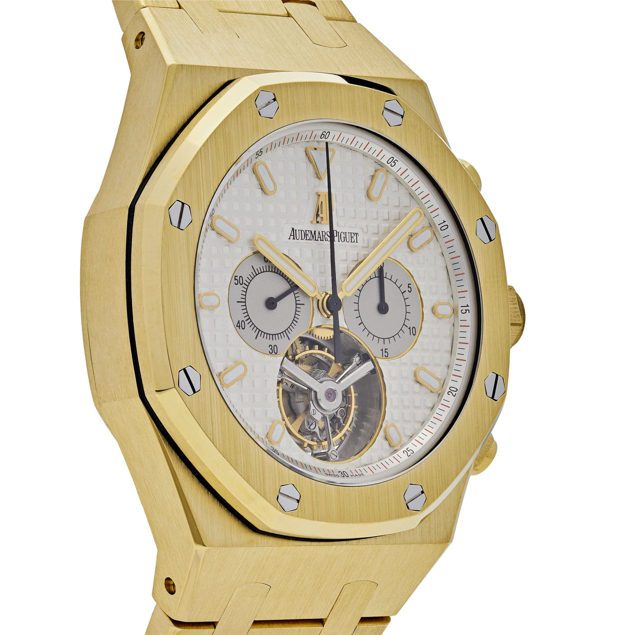 Audemars Piguet Royal Oak Chronograph Tourbillon Yellow Gold 25977BA.OO.1205BA.01 Wrist Aficionado