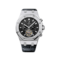 Thumbnail for Luxury Watch Audemars Piguet Royal Oak Tourbillon Chronograph Steel 25977ST.OO.D002CR.01 Wrist Aficionado