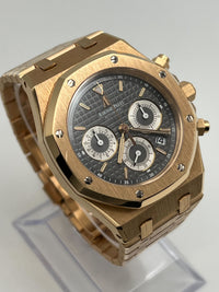 Thumbnail for Audemars Piguet Royal Oak Chronograph Rose Gold Grey Dial 39mm 26022OR.OO.D098CR.02 Wrist Aficionado