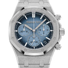 Audemars Piguet Royal Oak 26240BC.GG.1324BC.02 Chronograph Frosted White Gold Light Blue Dial