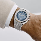 Audemars Piguet Royal Oak 26240BC.GG.1324BC.02 Chronograph Frosted White Gold Light Blue Dial