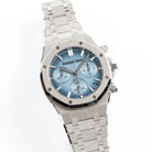 Audemars Piguet Royal Oak 26240BC.GG.1324BC.02 Chronograph Frosted White Gold Light Blue Dial