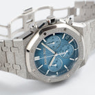 Audemars Piguet Royal Oak 26240BC.GG.1324BC.02 Chronograph Frosted White Gold Light Blue Dial