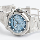 Audemars Piguet Royal Oak 26240BC.GG.1324BC.02 Chronograph Frosted White Gold Light Blue Dial