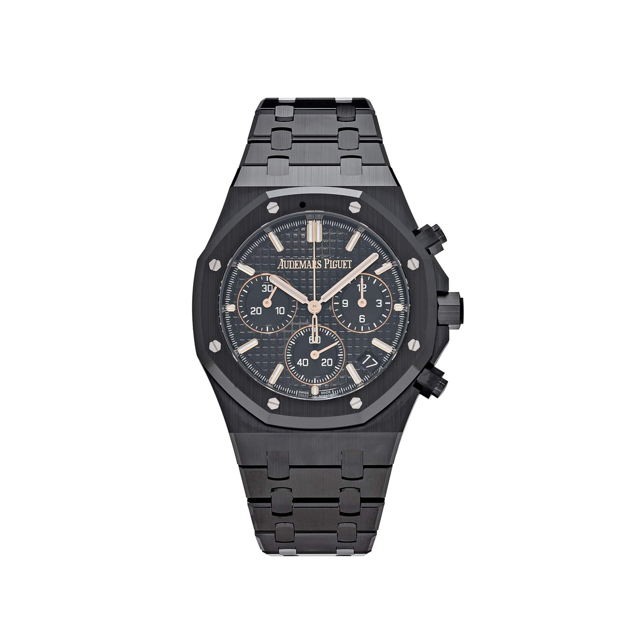 Luxury Watch Audemars Piguet Royal Oak Chronograph Black Ceramic Black Dial 26240CE.OO.1225CE.02 Wrist Aficionado