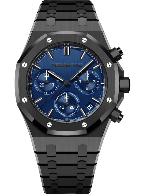 Audemars Piguet Royal Oak 26240CE.OO.1225CE.98 'One Drop' Flyback Chronograph Black Ceramic Blue Dial Unique
