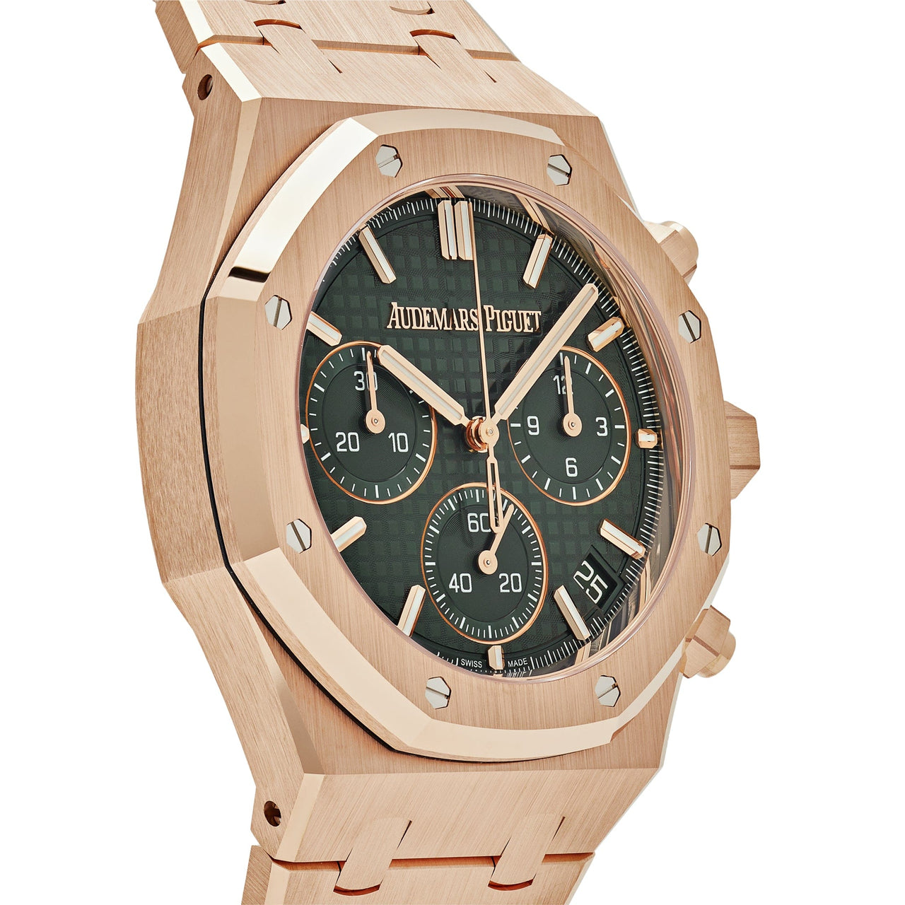 Audemars Piguet Royal Oak 26240OR.OO.1320OR.04 Selfwinding Chronograph '50th Anniversary' Rose Gold Khaki Green Dial