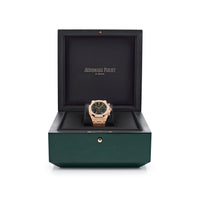 Thumbnail for Audemars Piguet Royal Oak 26240OR.OO.1320OR.04 Selfwinding Chronograph '50th Anniversary' Rose Gold Khaki Green Dial