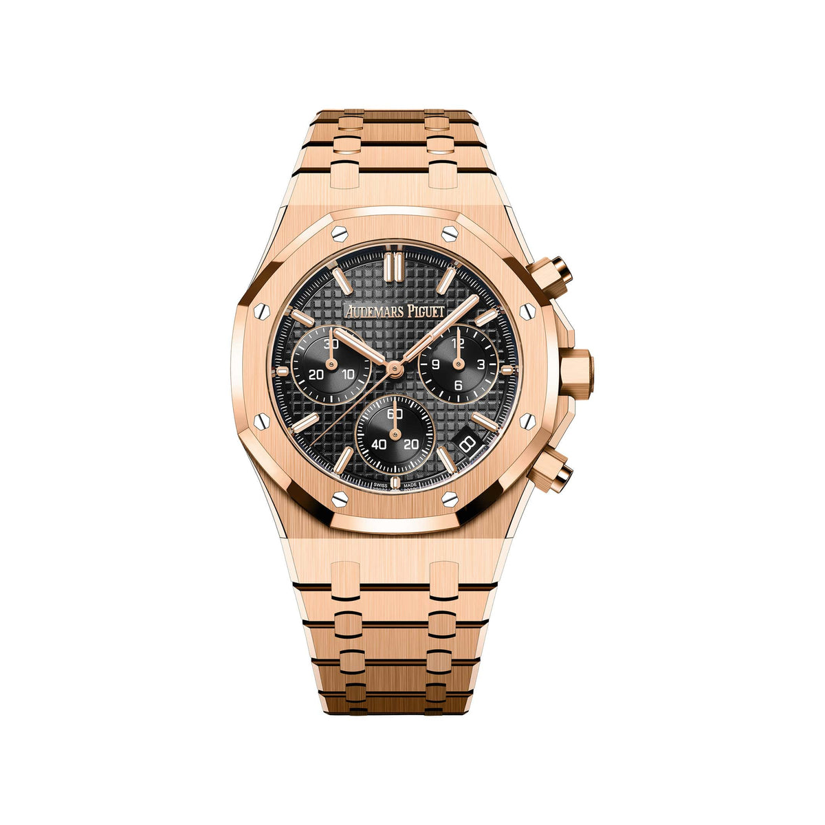 Audemars Piguet Royal Oak 26240OR.OO.1320OR.06 Flyback Chronograph Rose Gold Black Dial
