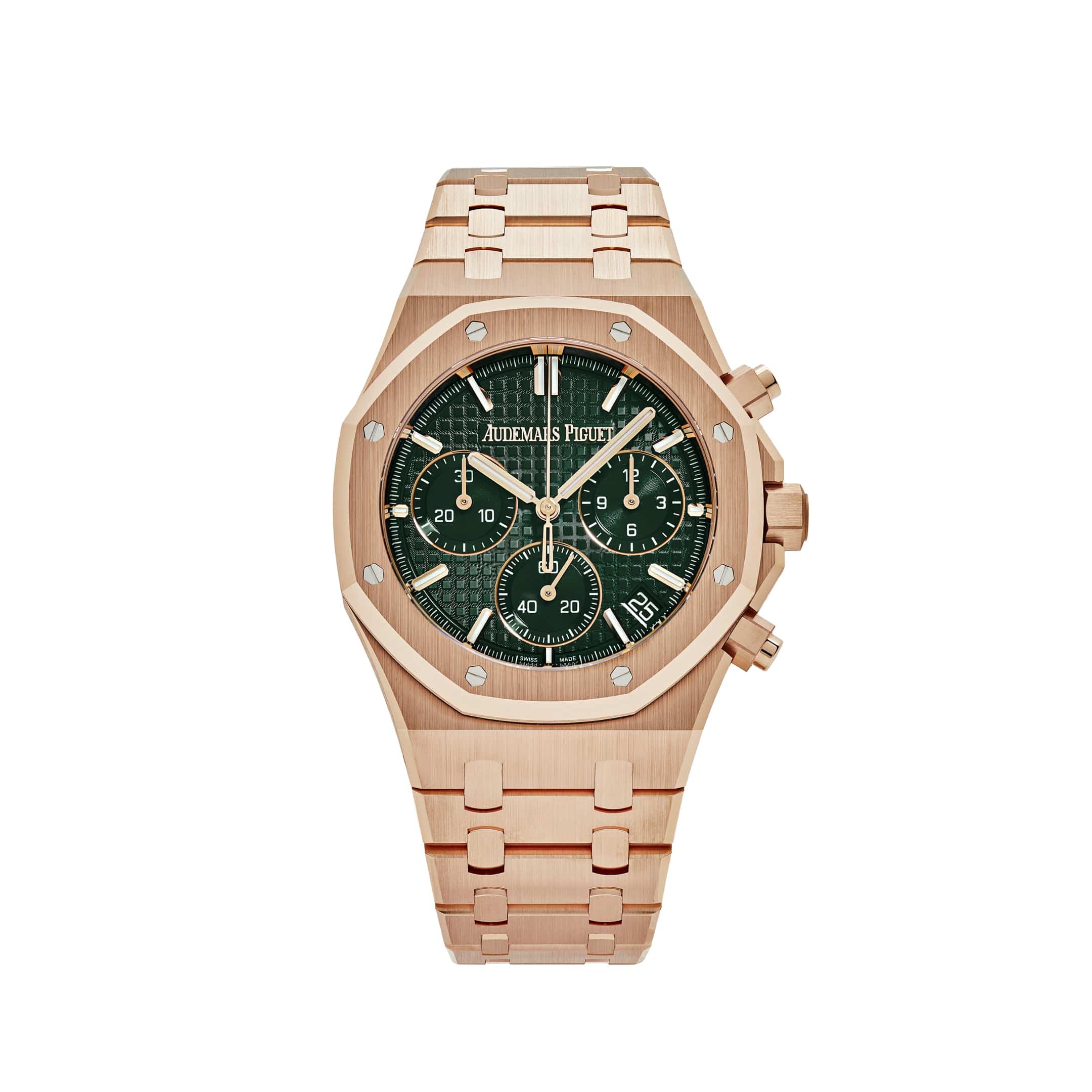 Audemars Piguet Royal Oak 26240OR.OO.1320OR.08 Selfwinding Chronograph Rose Gold Khaki Green Dial