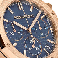 Thumbnail for Audemars Piguet Royal Oak 26240OR.OO.D315CR.01 Chronograph '50th Anniversary' Rose Gold Blue Dial (2022)