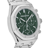 Thumbnail for Luxury Watch Audemars Piguet Royal Oak Chronograph 41mm Steel Green Dial 26240ST.OO.1320ST.08 Wrist Aficionado