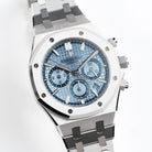 Audemars Piguet Royal Oak 26317BC.OO.1256BC.01 Selfwinding Chronograph White Gold Light Blue Dial Limited Edition of 100