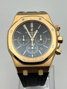 Luxury Watch Audemars Piguet Royal Oak Chronograph Rose Gold Black Dial 26320OR.OO.D002CR.01 Wrist Aficionado