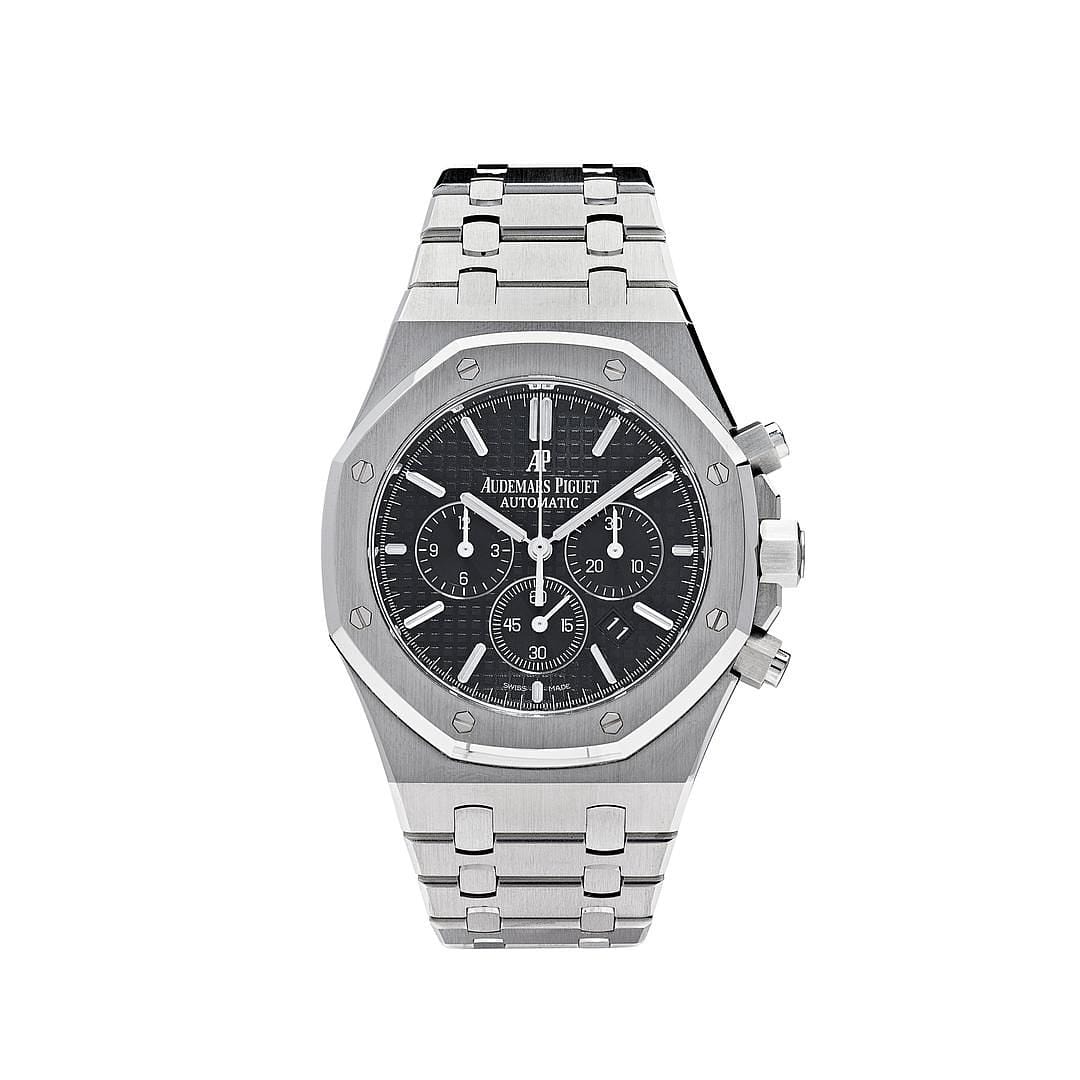 Luxury Watch Audemars Piguet Royal Oak Chronograph Stainless Steel Black Dial 26320ST.OO.1220ST.01 Wrist Aficionado