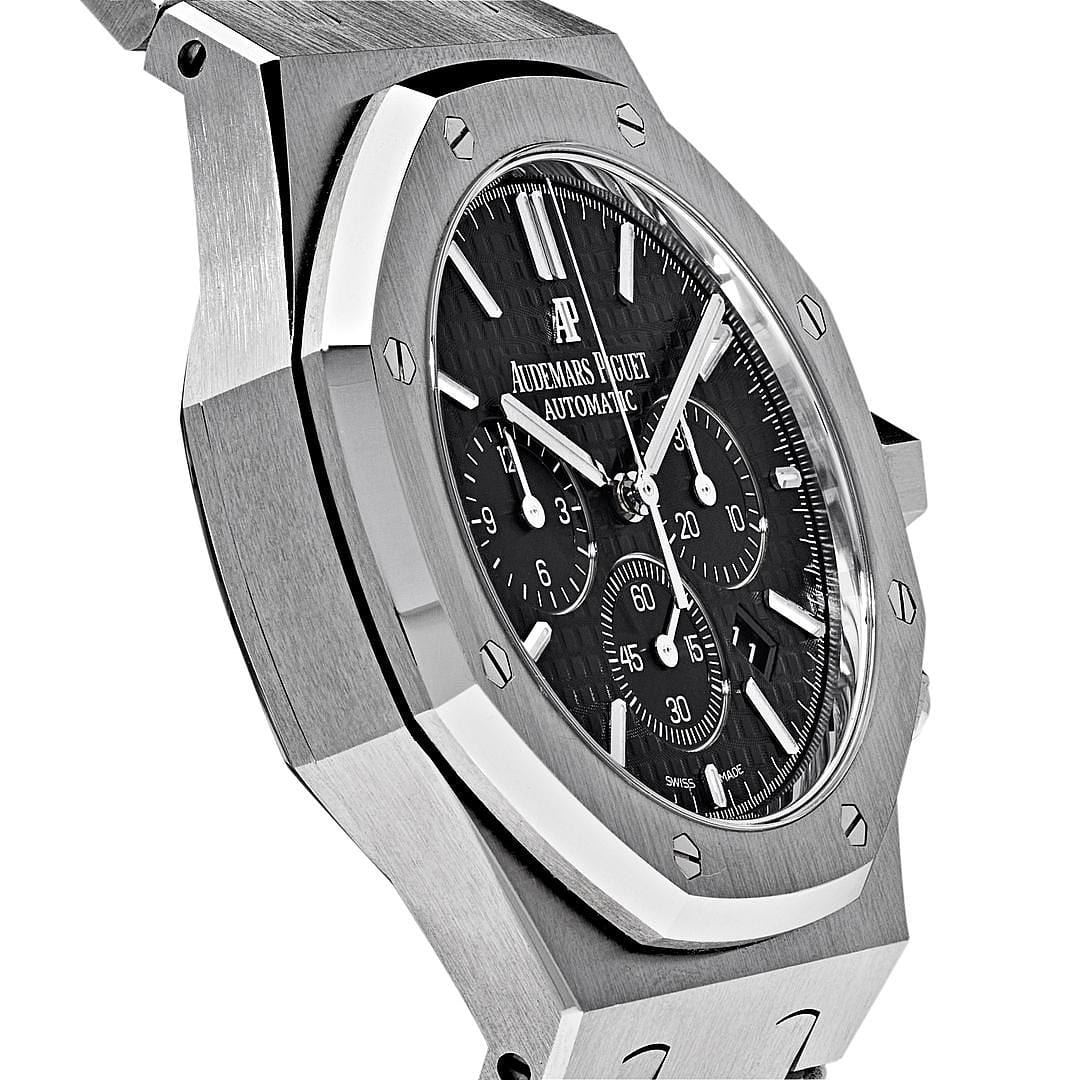 Luxury Watch Audemars Piguet Royal Oak Chronograph Stainless Steel Black Dial 26320ST.OO.1220ST.01 Wrist Aficionado